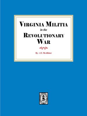 cover image of Virginia MILITIA in the Revolutionary War.